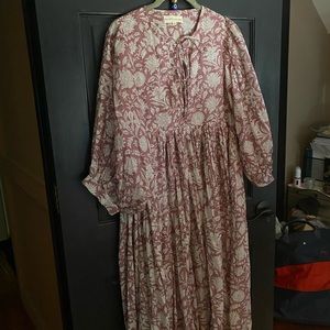 Daughters of India kyra midi dress in musk medium  sold out!